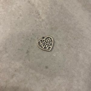 James Avery Little Sister Heart Charm